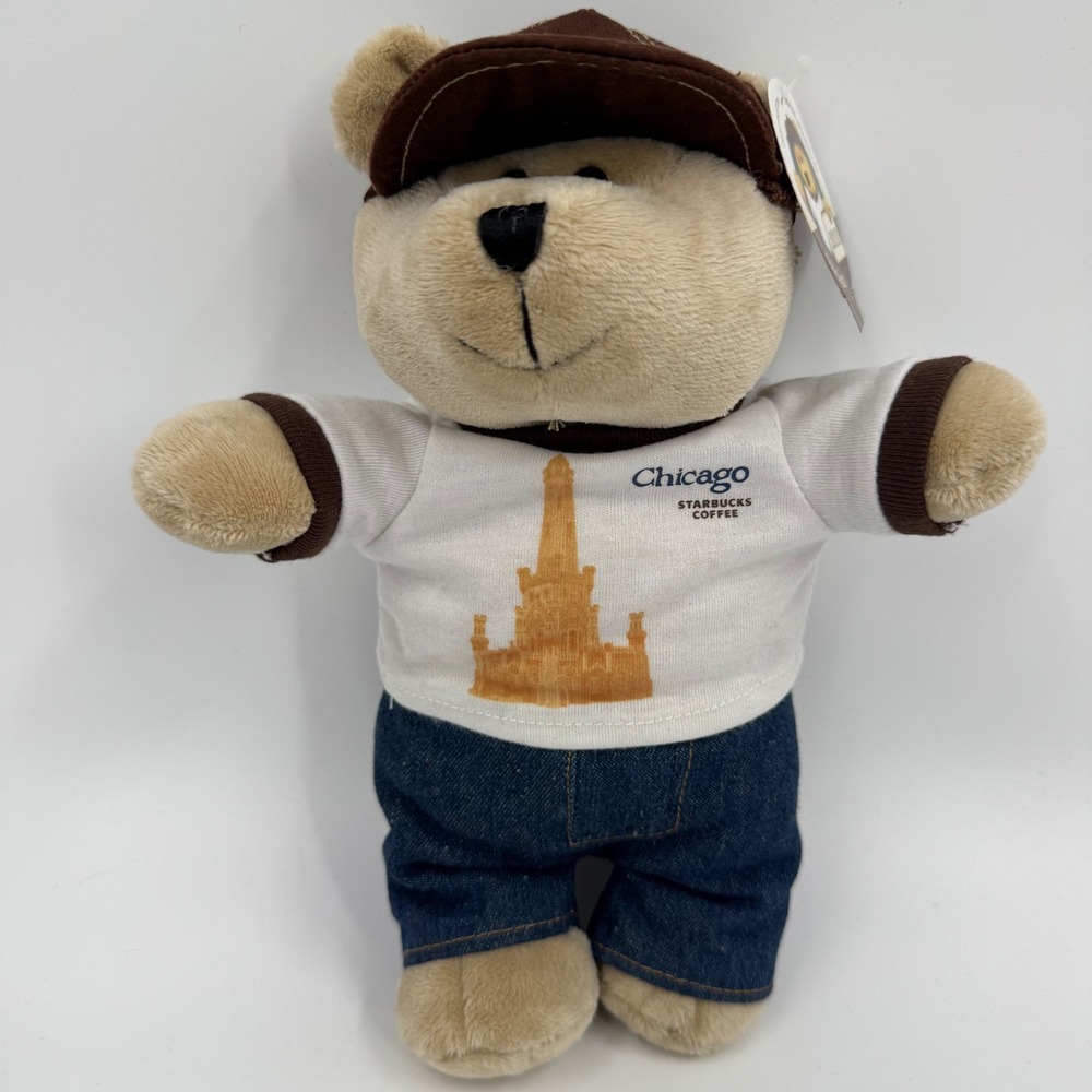 Starbucks Chicago Destination Bearista Bear 2010‎ Collectible Plush Toy